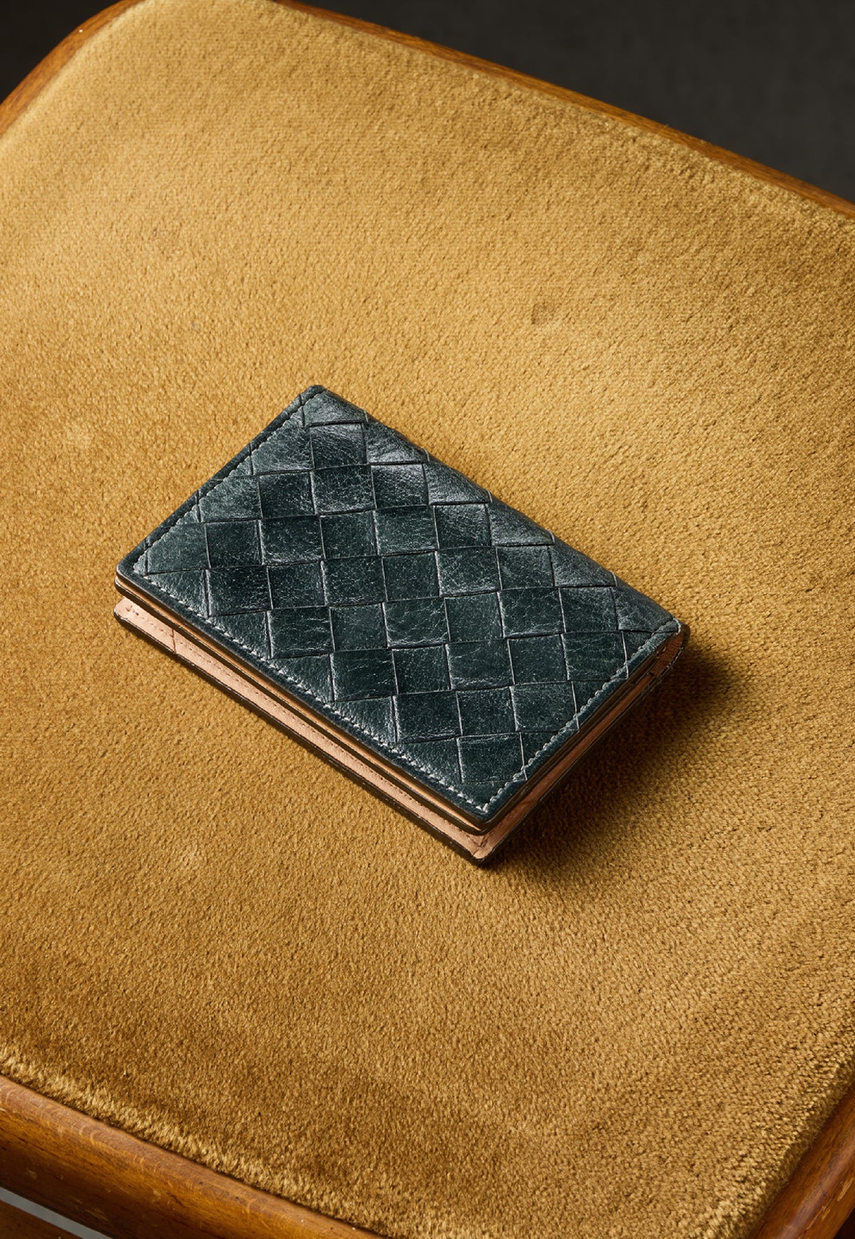 オールドメッシュ 名刺入れ aging image 1